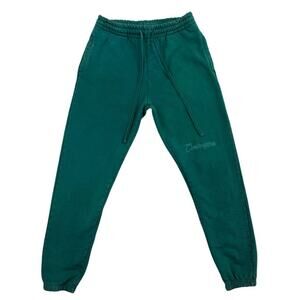 Civil Regime Redeemed Sweatpants Mens M Teal Green Cotton Embroidered Joggers